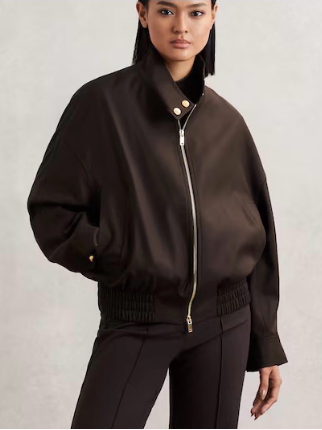 Reiss Elodie Bomber Jacket Sz M